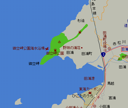 田浦町マップ